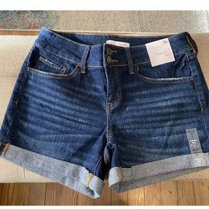 SO Midi Denim Button Shorts Juniors size 11